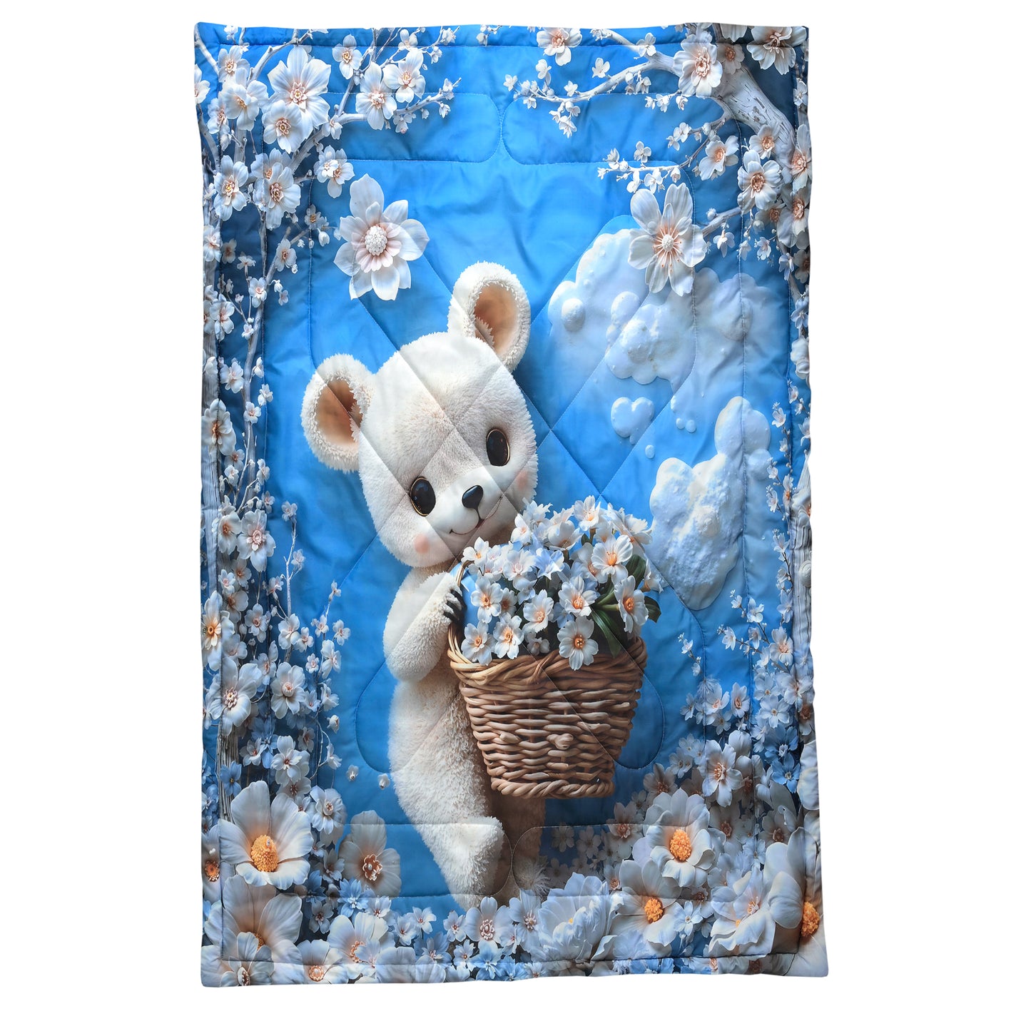 jayvaam Kids Single Bed Comforter Blanket Lightweight AC Quilt for All Seasons | 60 x 90 inches Ultra Soft Single Bed Blanket for Kids (Teddy, Kids Comforter)