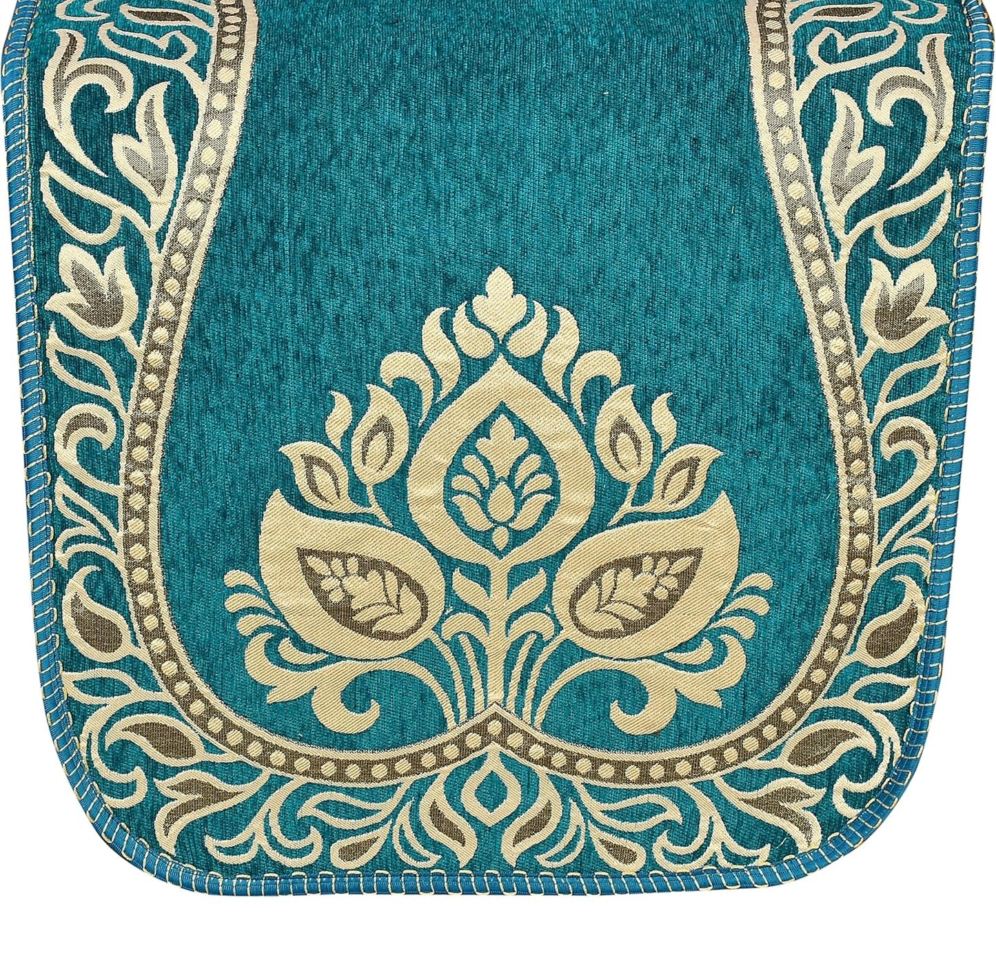 Dazzling DECOR Velvet Sofa Cover 3 Seater and 2 Seater - Premium Sofa Cover 5 Seater Full Cover Set for Couch- Heavy Fabric Sofa Seat Cover Slip Protector, 2701_Aqua