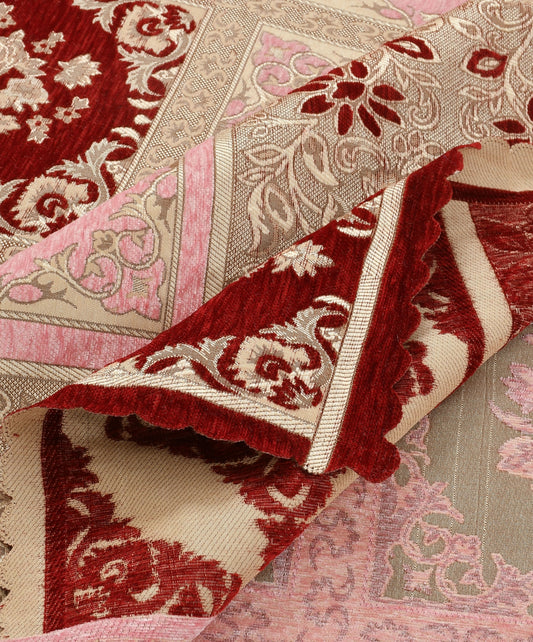 Jayvaam Luxury Velvet Bedsheet – King Size Luxury Bed Sheet – Ultra Soft, Cozy & Warm Bedding for Bedroom – Hypoallergenic & Elegant Velvet Texture (Checkmate Pink, Velvet Bedsheet)