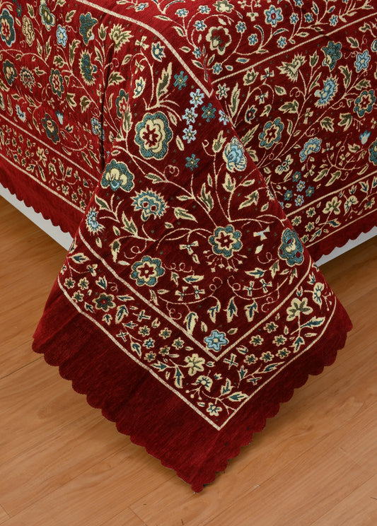 jayvaam Luxury Velvet Bedsheet – King Size Luxury Bed Sheet – Ultra Soft, Cozy & Warm Bedding for Bedroom – Hypoallergenic & Elegant Velvet Texture (Black Berry 01 MEHROON, Velvet Bedsheet)