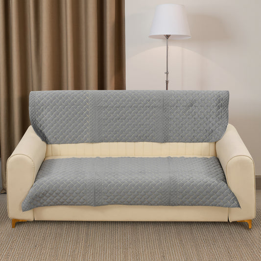 Crosscheck Grey Sofa Cover