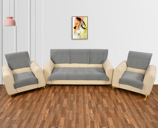 Crosscheck Grey Sofa Cover