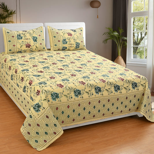 Jayvaam Luxury Velvet Bedsheet – King Size Luxury Bed Sheet – Ultra Soft, Cozy & Warm Bedding for Bedroom – Hypoallergenic & Elegant Velvet Texture (NAZRANA Baize, Velvet Bedsheet)