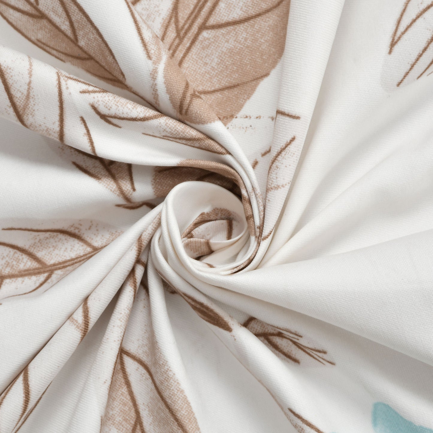 108x108 Inches Printed Cotton King Size Bedsheet with 2 Pillow Covers | Soft & Breathable Fabric Double Bed Sheet for Bedroom Décor (White, 108 x 108 King Size)