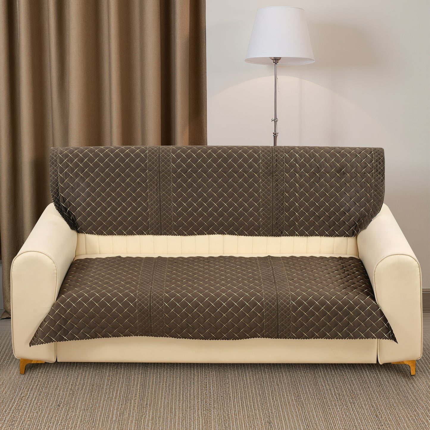 Crosscheck Coffee Sofa cover
