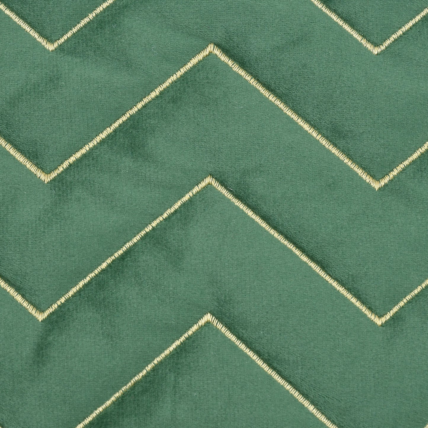 Green Sofa Cover Zigzag