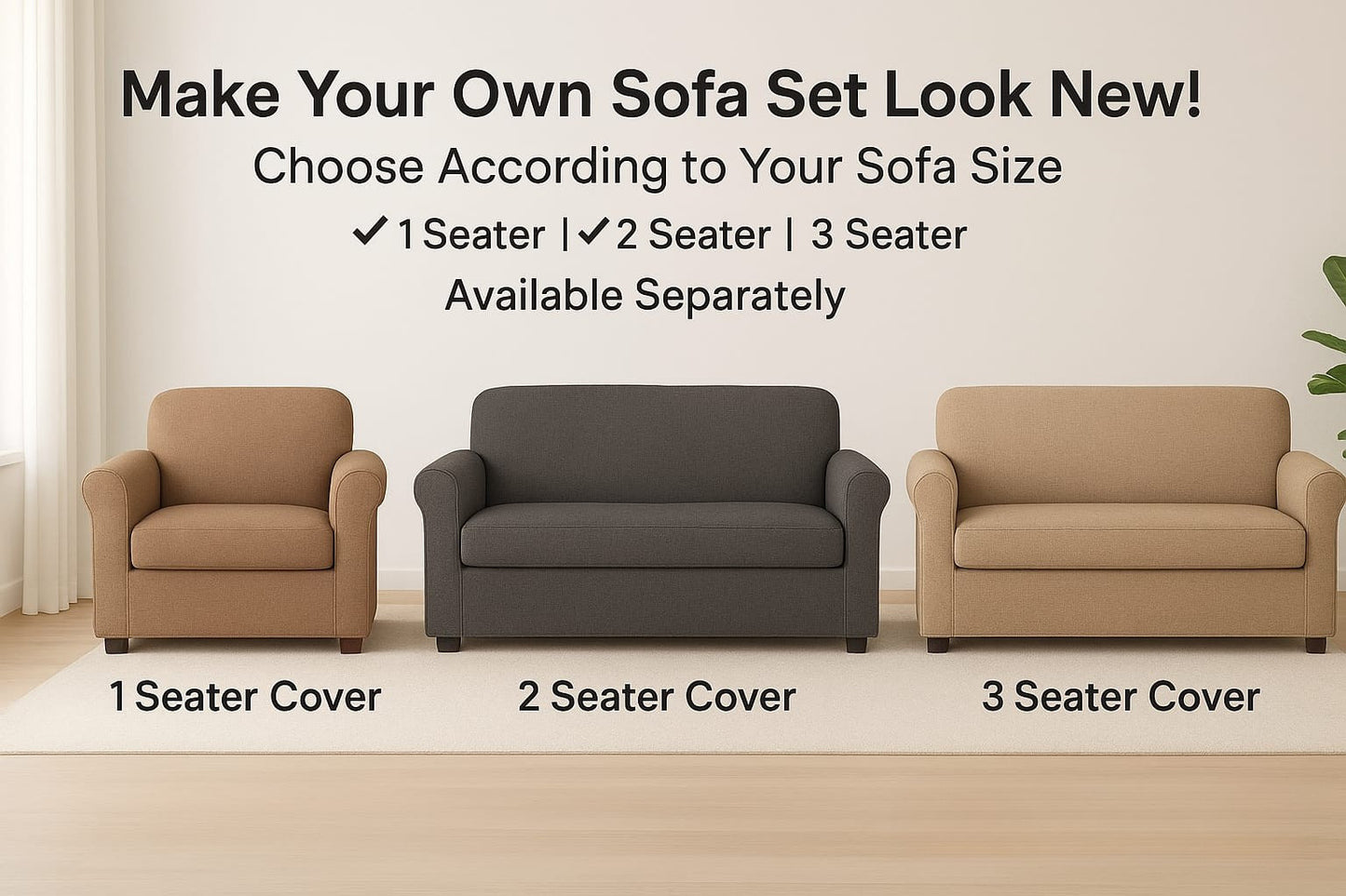 Crosscheck Coffee Sofa cover